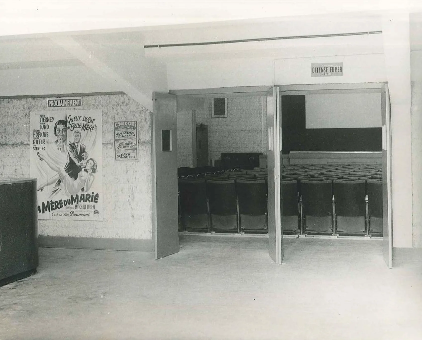 La salle du Cinédori en 1953